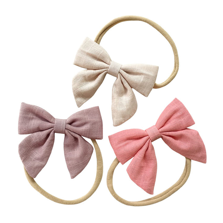 Baby Bows and Headbands, Super Stretchy Nylon Hair bands for Baby Girl, Infant, Toddler