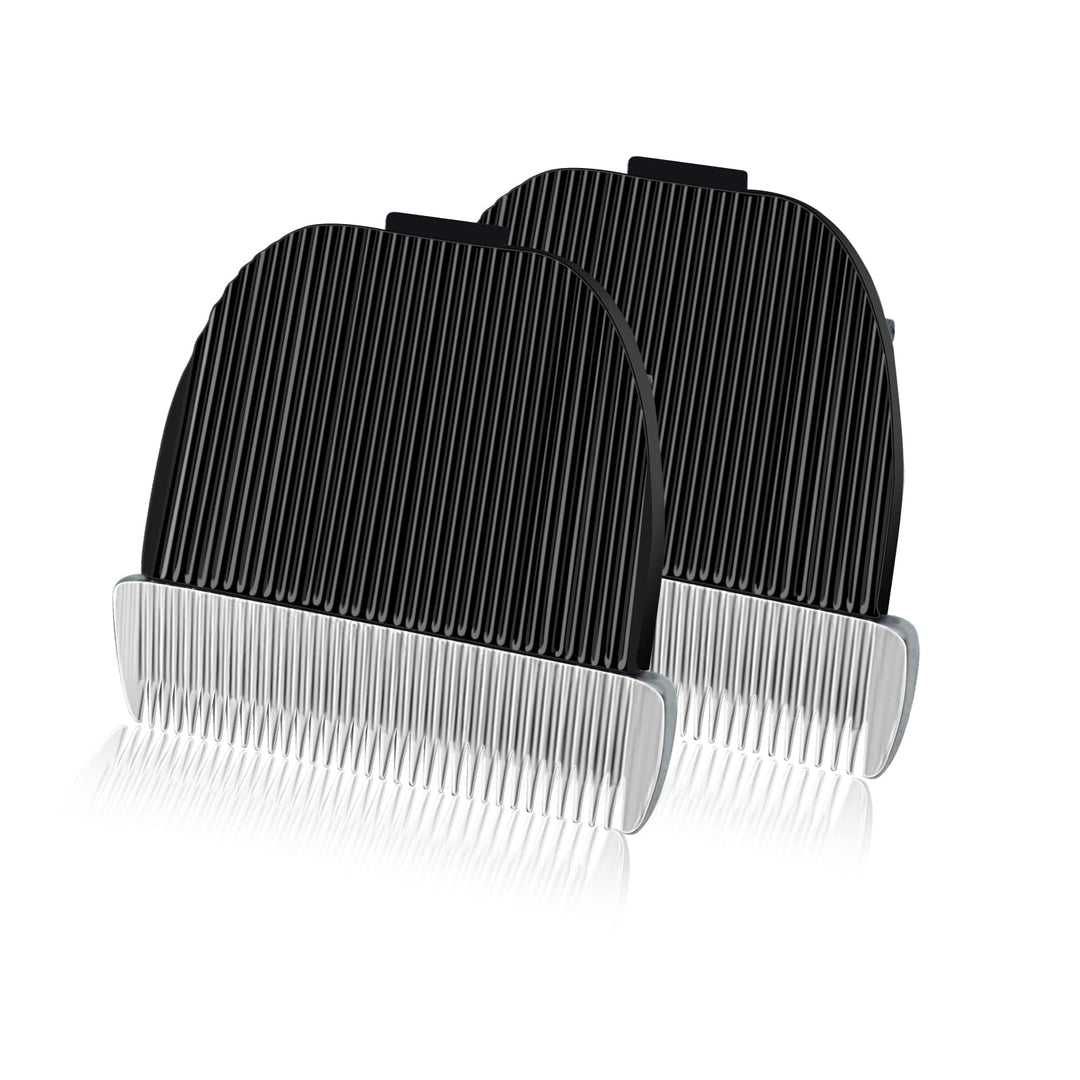 2 Pack Replacement Blade Compatible with oneisall Low Noise Dog Clippers, Made of Ceramic Blade & Stainless Steel Blade