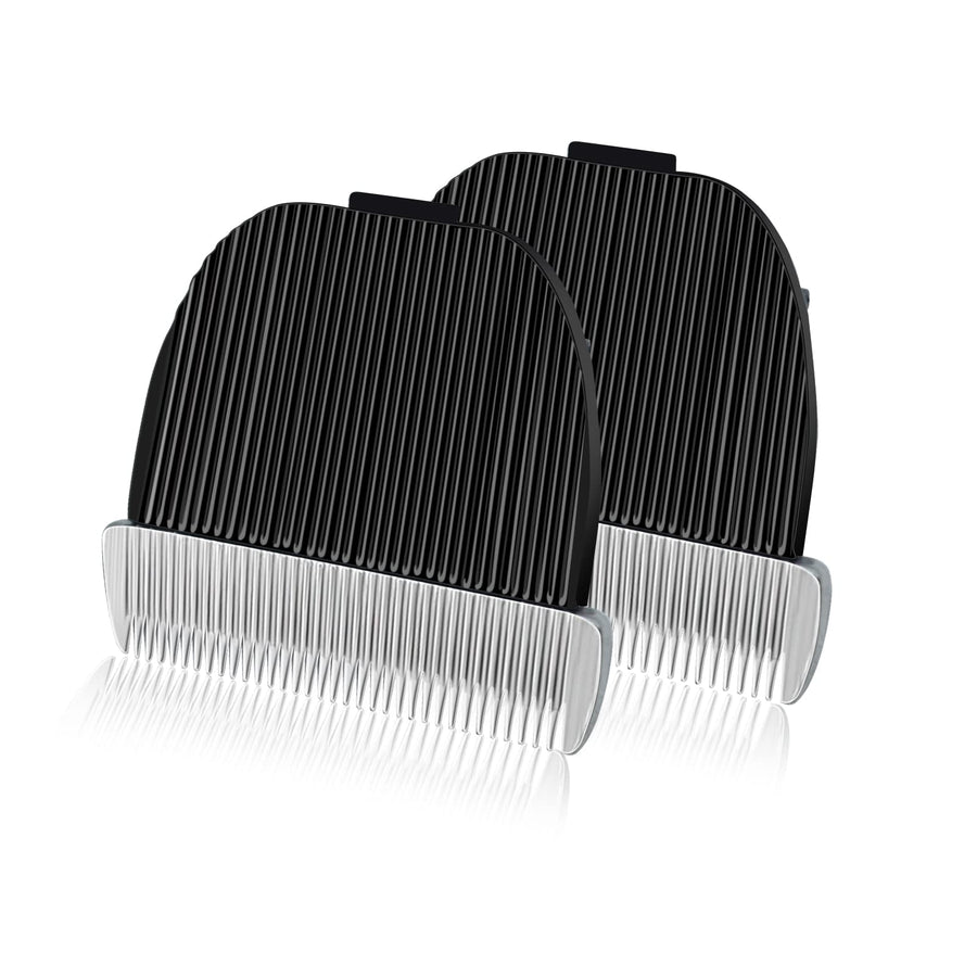 2 Pack Replacement Blade Compatible with oneisall Low Noise Dog Clippers, Made of Ceramic Blade & Stainless Steel Blade