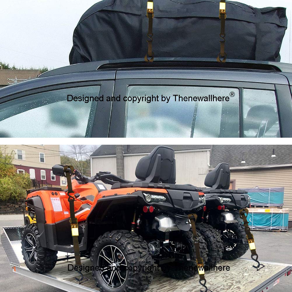 Soft Loop Tie Down Straps for Motorcycle Handlebar,Car,Cargo,Truck,Boat,UTV,ATV,TV,Dirt Bikes Secure Trailer.Heavy Duty Soft Loop Short Small Vehicle Moving Tie Down Straps,UV Resistant