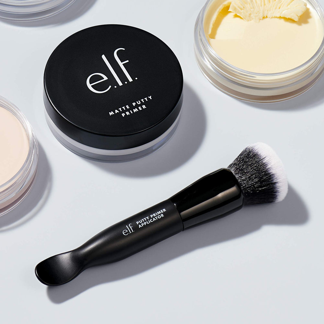 Putty Primer Brush and Applicator, Dual-Ended Makeup Tool & Face Brush, Scoop & Blend for Flawless Sanitary Application