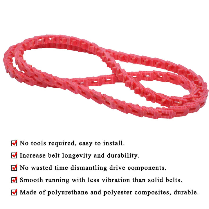 Power Twist v Belt,3/8-inch x 4 feet Z Type, Industrial Rubber Link V-Belts, Adjustable PowerTwist Drive V-Belts