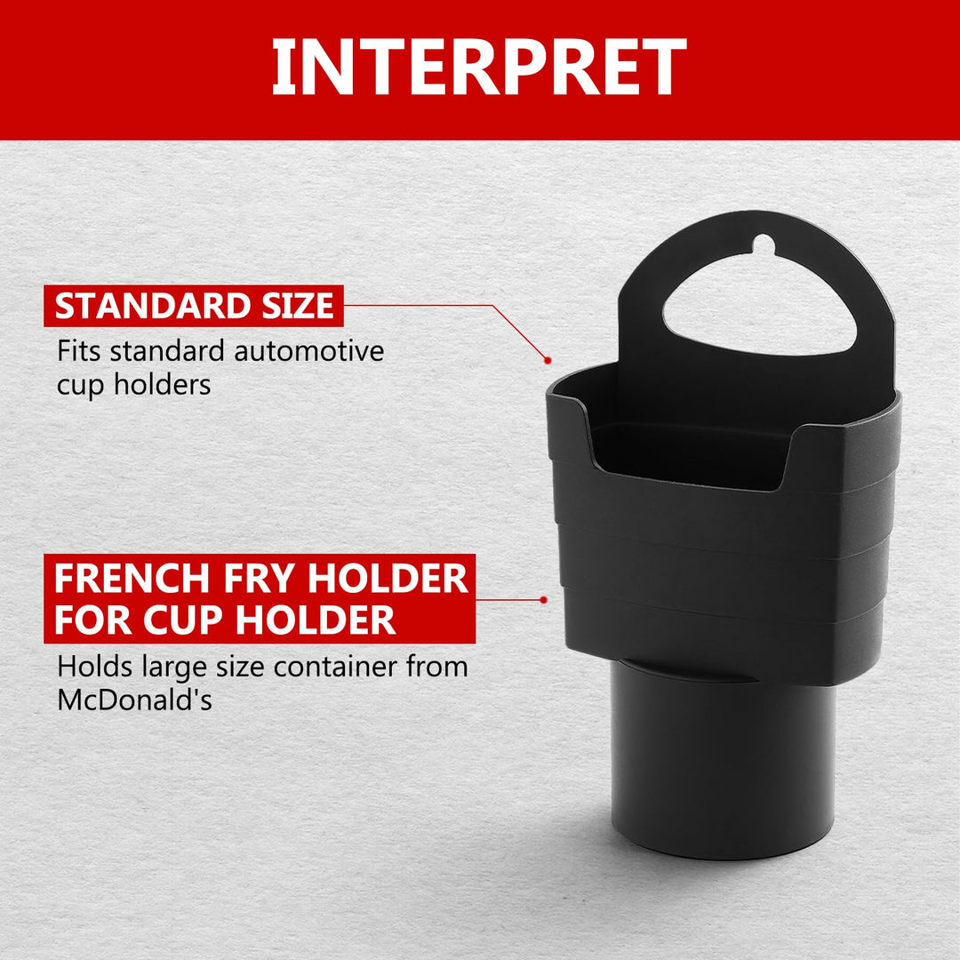 French Fry Holder for Car , Funny Novelty White Elephant Gift or Stocking Stuffer for Men and Women