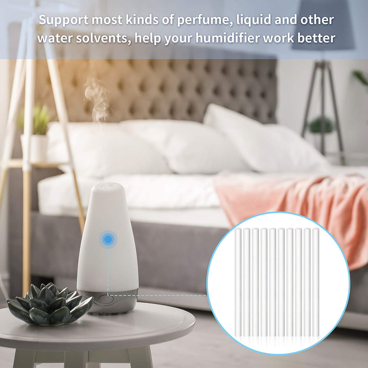 40 Pieces Humidifier Filter Cotton Refill Travel Mini Humidifier Filters Sticks Car Humidifier Replacement Parts for Portable Personal USB Powered Smart Humidifiers in Office Bedroom (5.3 Inch)