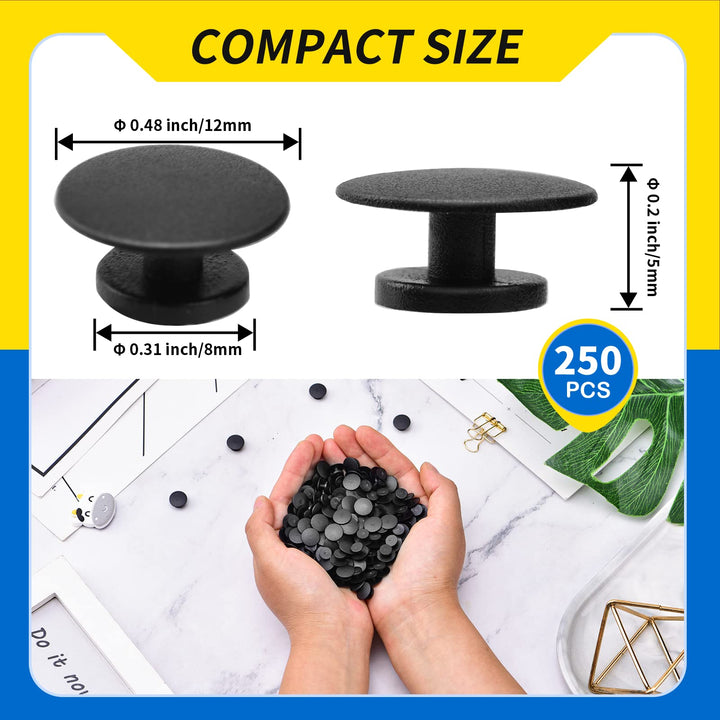 250Pcs Buckle Plastic Button Accessories Charm Backs Shoe Charm Buttons Round Buttons for Wristband Charms Backs Factory DIY Ornaments