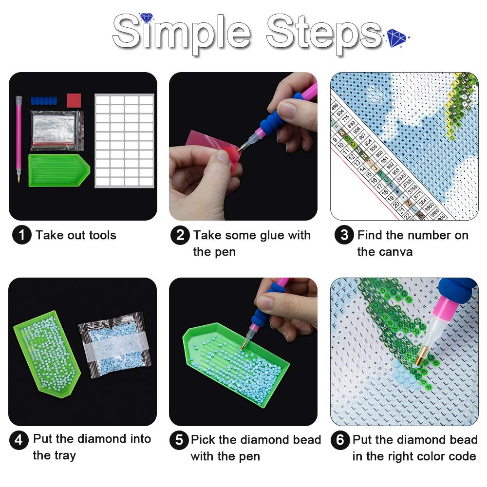 Diamond Painting Kits for Adult,Tiger and Lion DIY 5D Drills Jewel Art Diamond Art Embroidery,Gem Paint with Arts and Crafts Wall Decor for Gift 12x16 Inch