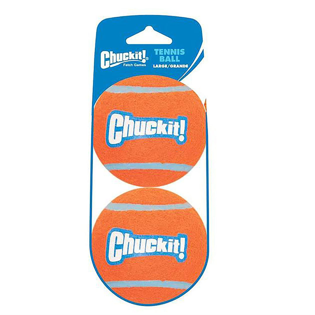 Dog Tennis Ball Dog Toy, Large (3 Inch Diameter) for dogs 60-100 lbs, Pack of 2