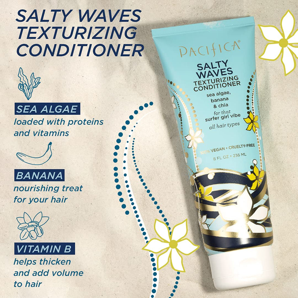 Salty Waves Texturizing Conditioner - 100% Vegan - Sulfate Free - 8 oz