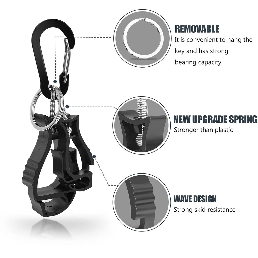 6 Pieces glove clips for work Glove Holder Clip, Construction Worker for Glasses Helmets Glove Grabber Clip, Golf glove holder for duty belt.
