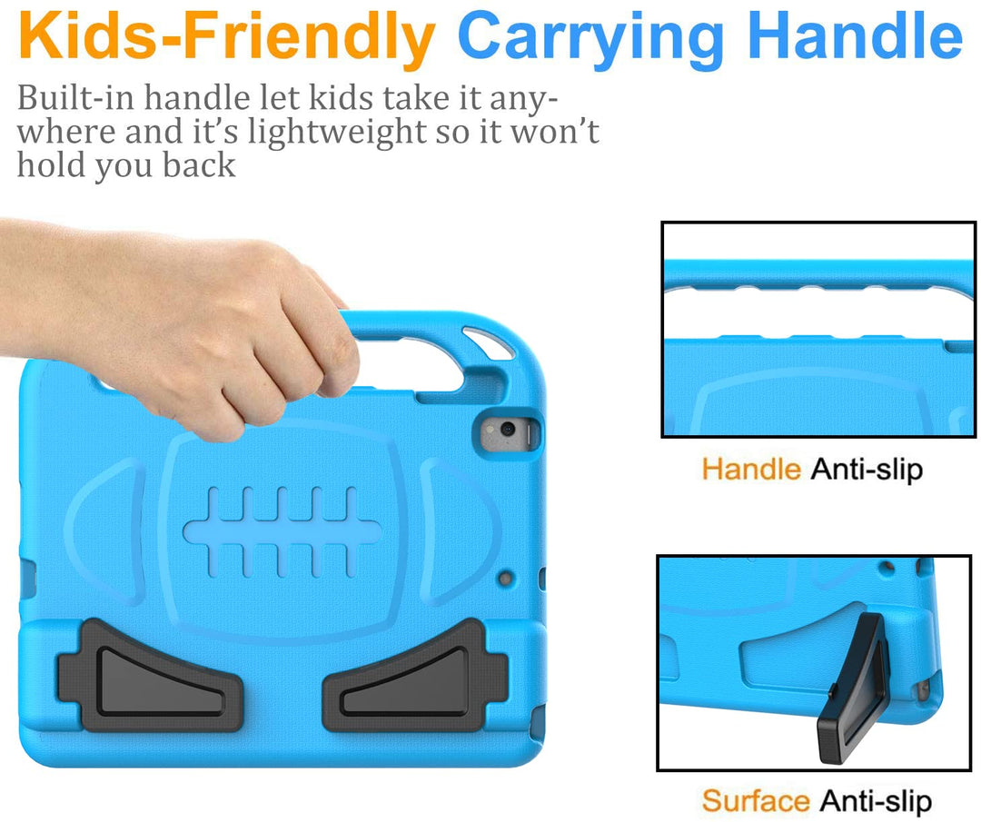 Kids Case for New iPad 10.2 2021/2020/2019 - iPad 9th/8th/7th Generation Case for Kids, with Built-in Screen Protector, Shockproof Handle Stand Kids Case for iPad 10.2 (9th/8th/7th Gen) - Blue
