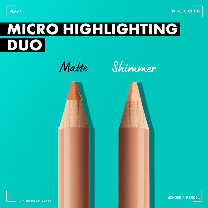 PROFESSIONAL MAKEUP Wonder Pencil, Multi-Use Micro Highlighter & Concealer Stick - Light
