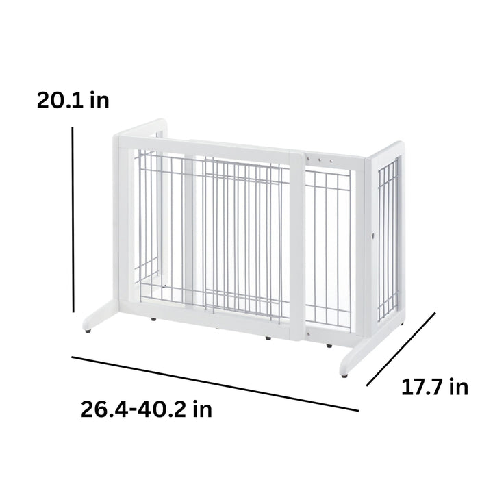 Freestanding Pet Gate, Small, Origami White
