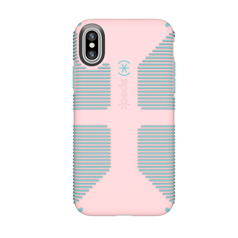 Products CandyShell Grip Cell Phone Case for iPhone XS/iPhone X - Quartz Pink/River Blue