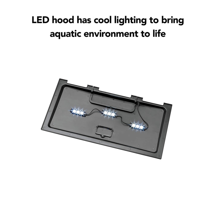 Aquarium Fish Tank Starter Kit with LED Lighting 10 Gallon Fish Tank
