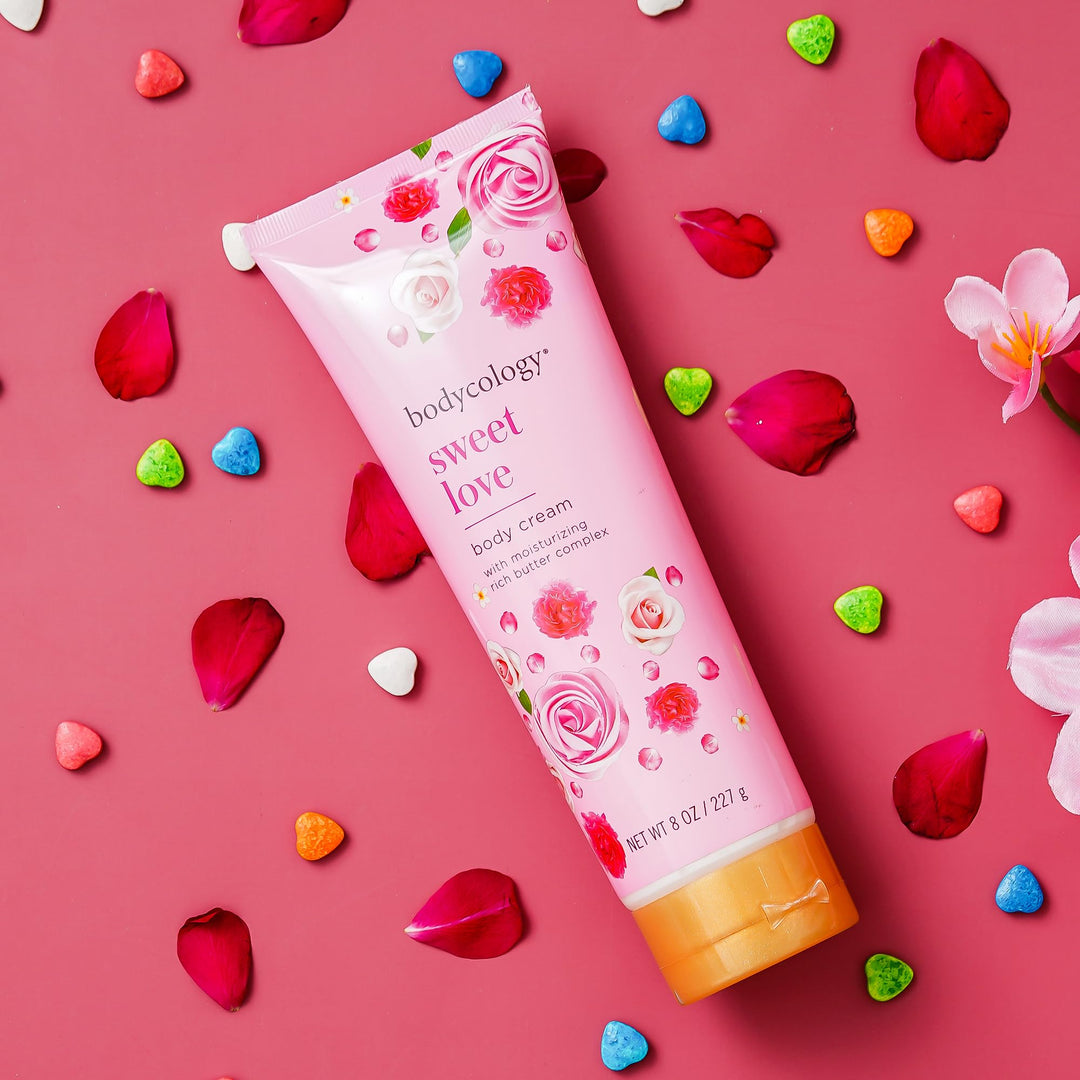 Sweet Love Body Cream | Shea Butter, Cocoa Butter, Jojoba Oil | Paraben & Phthalete Free, Cruelty Free | Hydrates, Moisturises, Improves Skin Textures - 227 g (Pack of 1)
