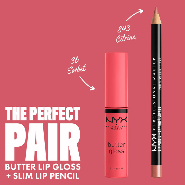 PROFESSIONAL MAKEUP Butter Gloss, Non-Sticky Lip Gloss - Sorbet (Vibrant Coral)