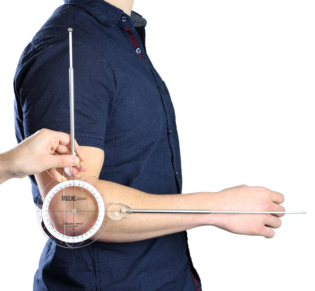 12-1036 Extendable Goniometer, 360 Degree Range, Extendable Arms 10, 36