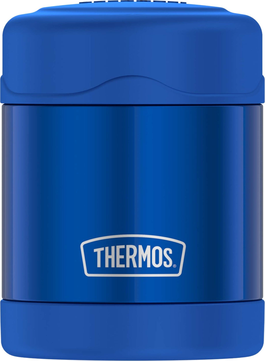 FUNTAINER 10 Ounce Stainless Steel Vacuum Insulated Kids Food Jar, Blue