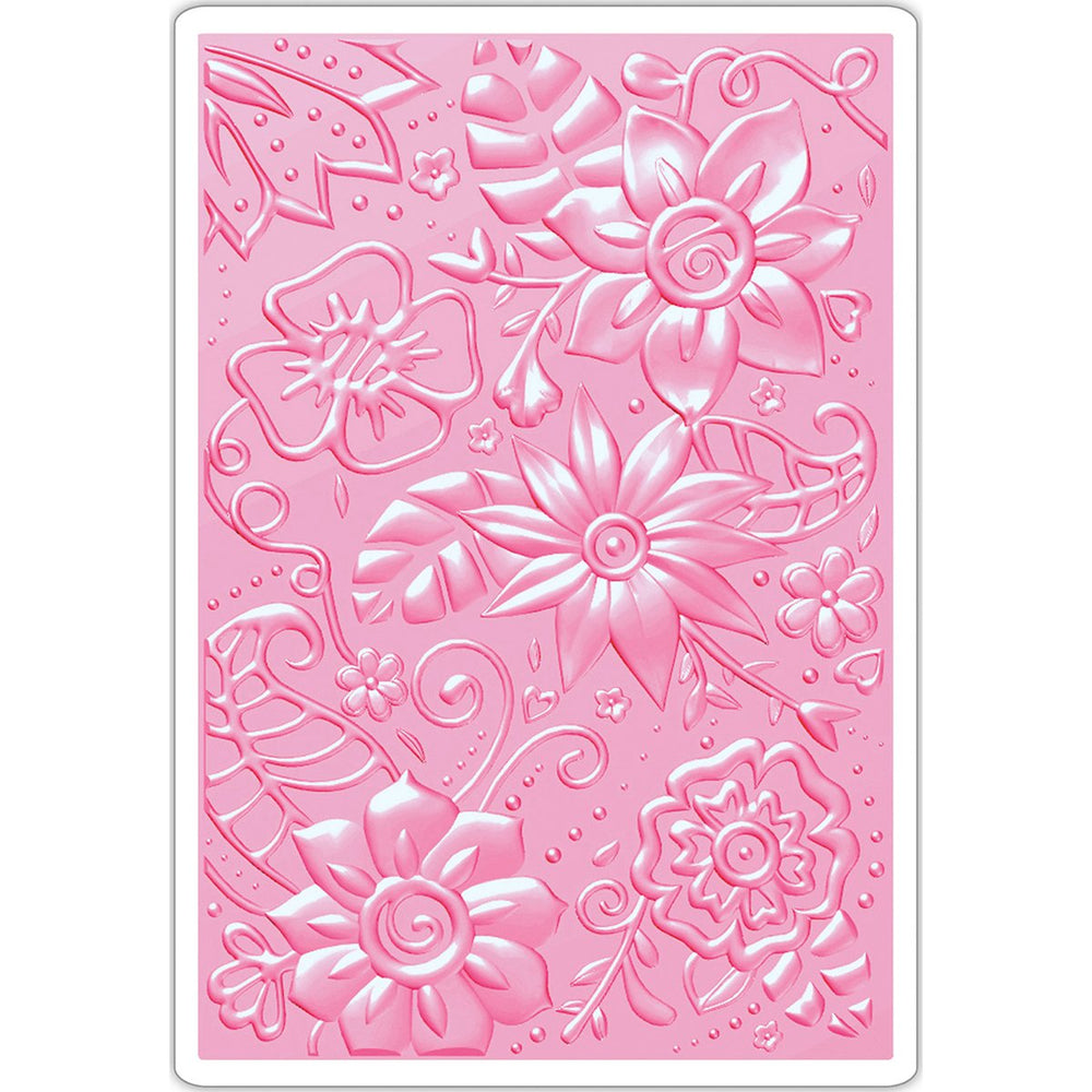 Embossing Folder 661948, Bohemian Botanicals, Multi Color, One Size