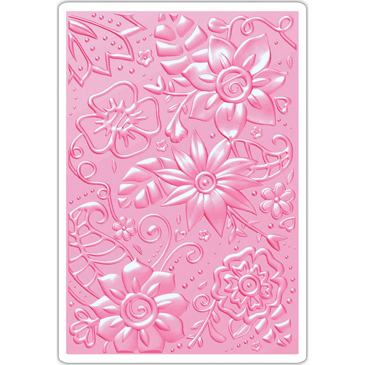 Embossing Folder 661948, Bohemian Botanicals, Multi Color, One Size