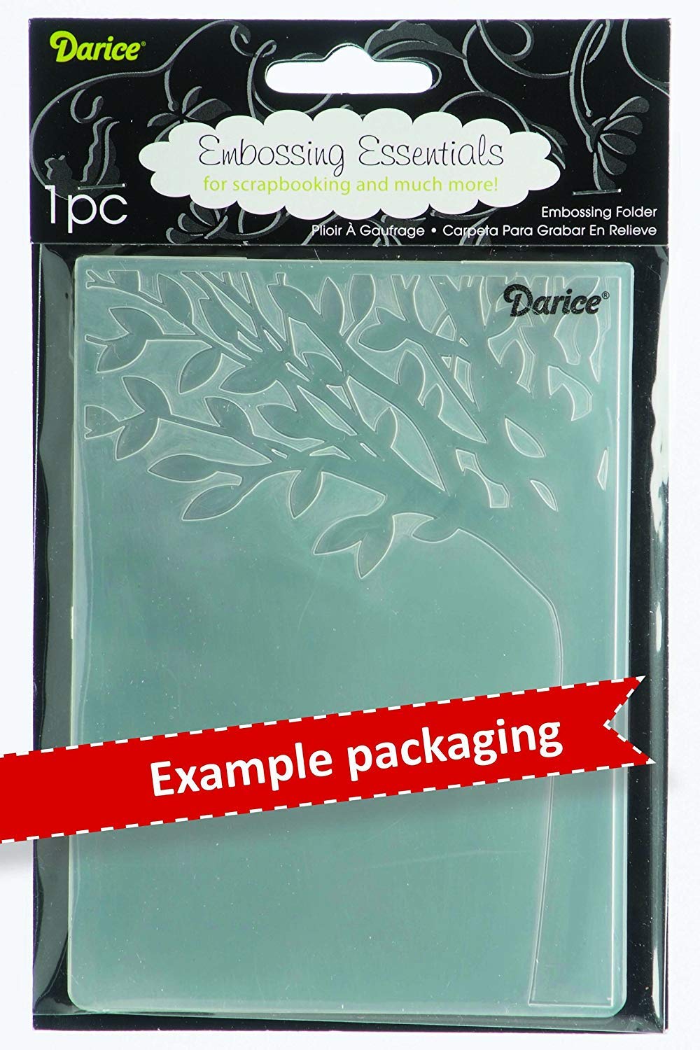 1217-63 Damask Embossing Folder, 5 by 7-Inch, 5 X 7, Clear