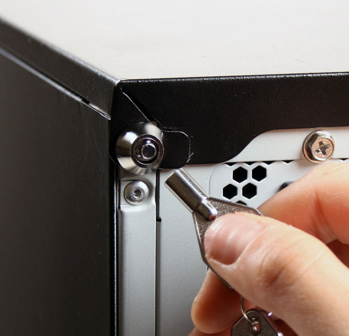 Security Products 0601 High Security Computer Case Lock with Chrome Finish, Keyed Alike (-0601)