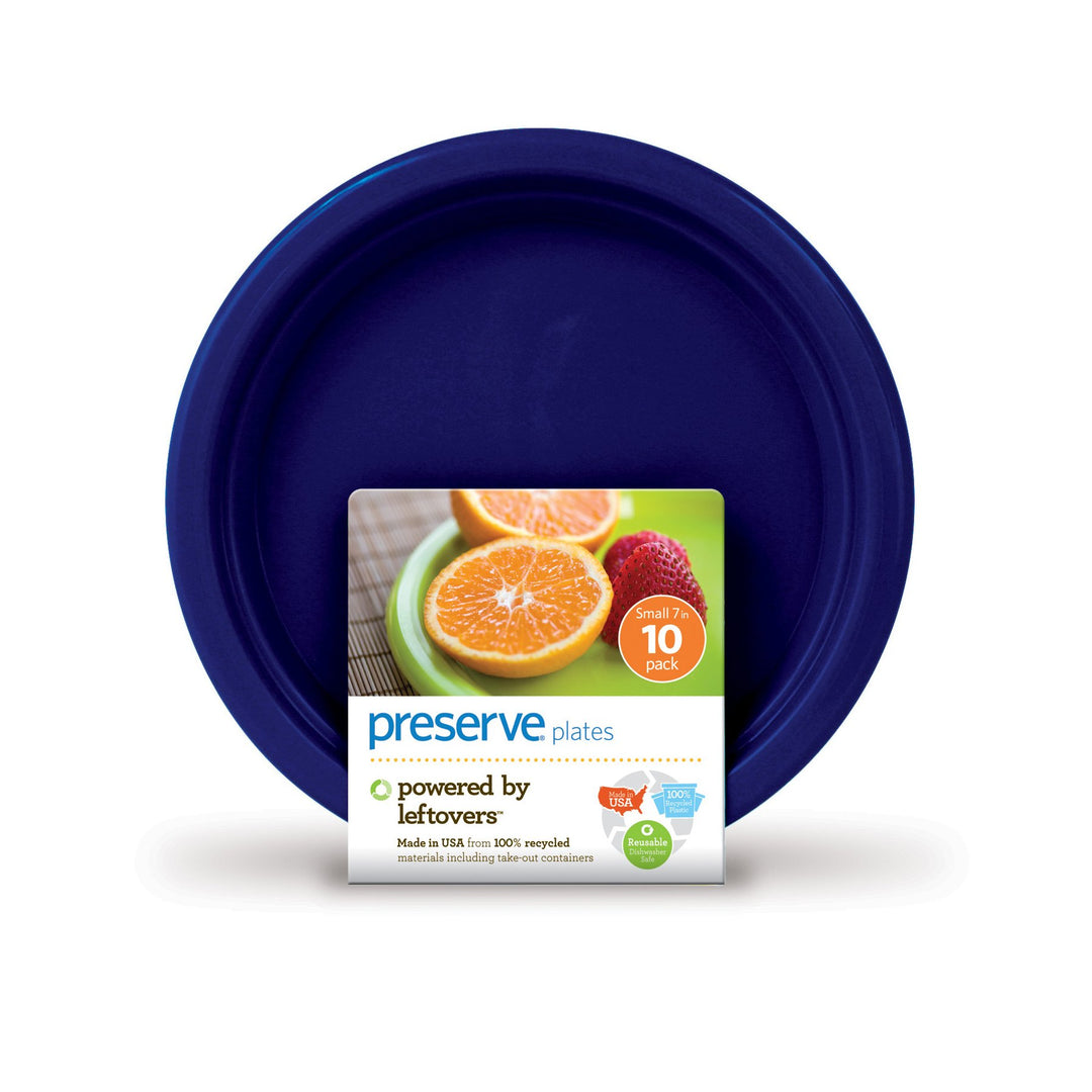 Preserve On The Go Small Plates, Set of 10, Midnight Blue