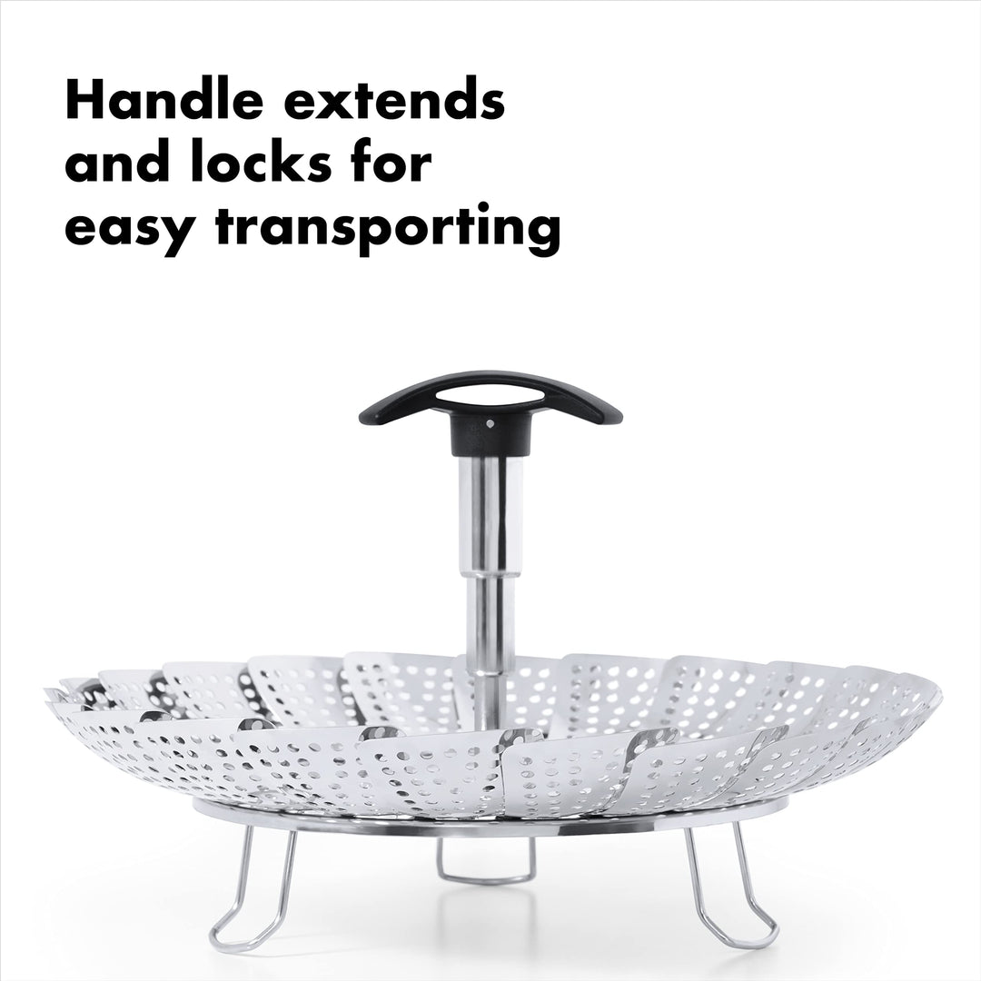 Good Grips Stainless Steel Steamer With Extendable Handle