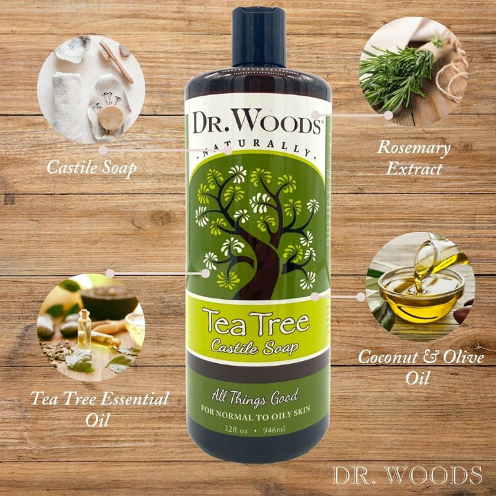 Pure Cleansing Tea Tree Liquid Castile Soap, 32 Ounce