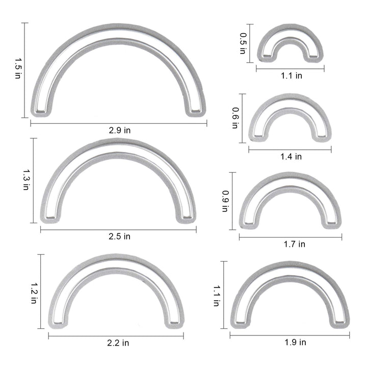 Cutting Dies Metal, Metallic Cutting Dies, Rainbow Metal Embossing Stencils for DIY Scrapbooking Photo Album Decorative DIY Paper Cards Making Gift