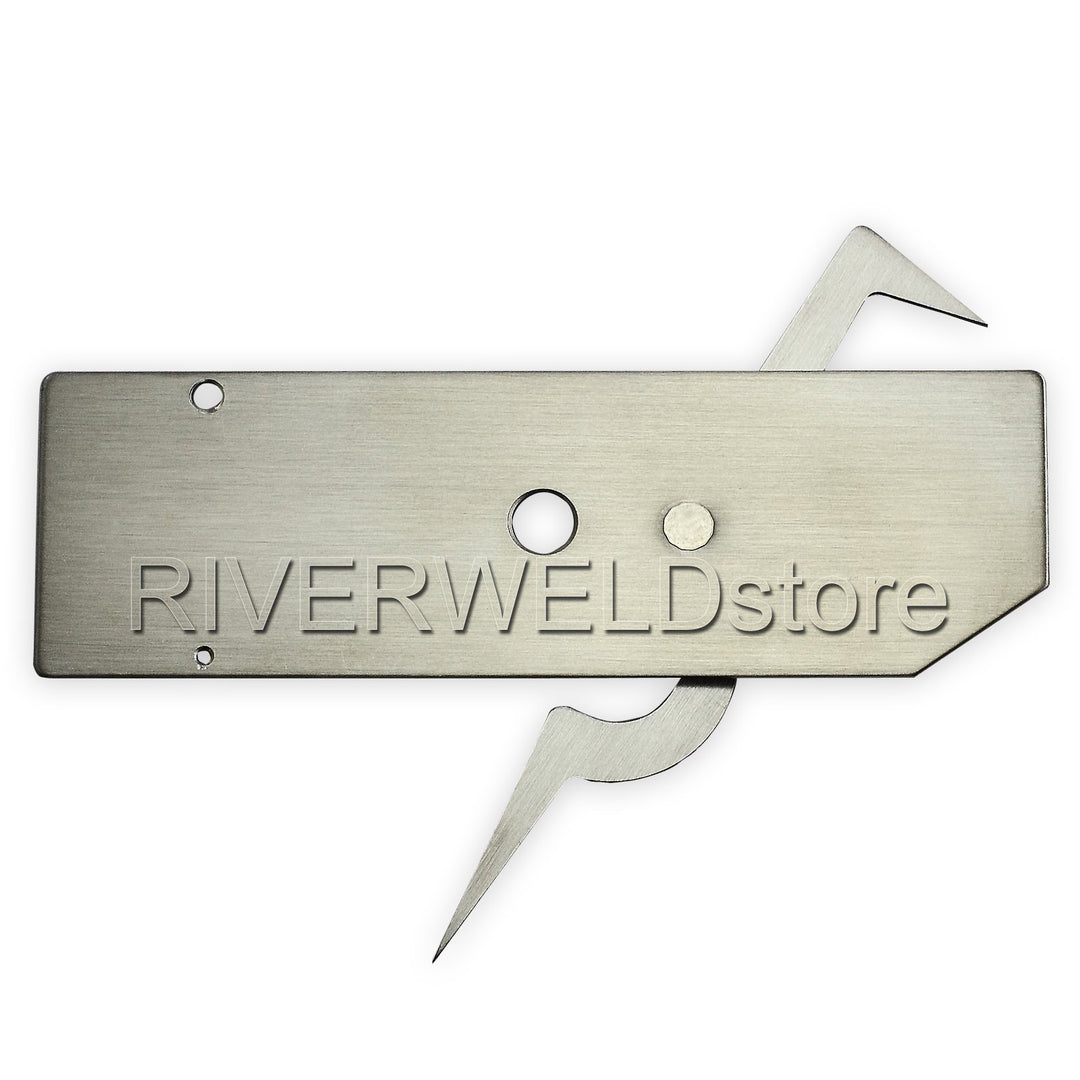 V-WAC Single Weld Gage Welding Inspection Thread Gauge Metric Stainless Steel Checks Undercut Crown Height Porosity Pits