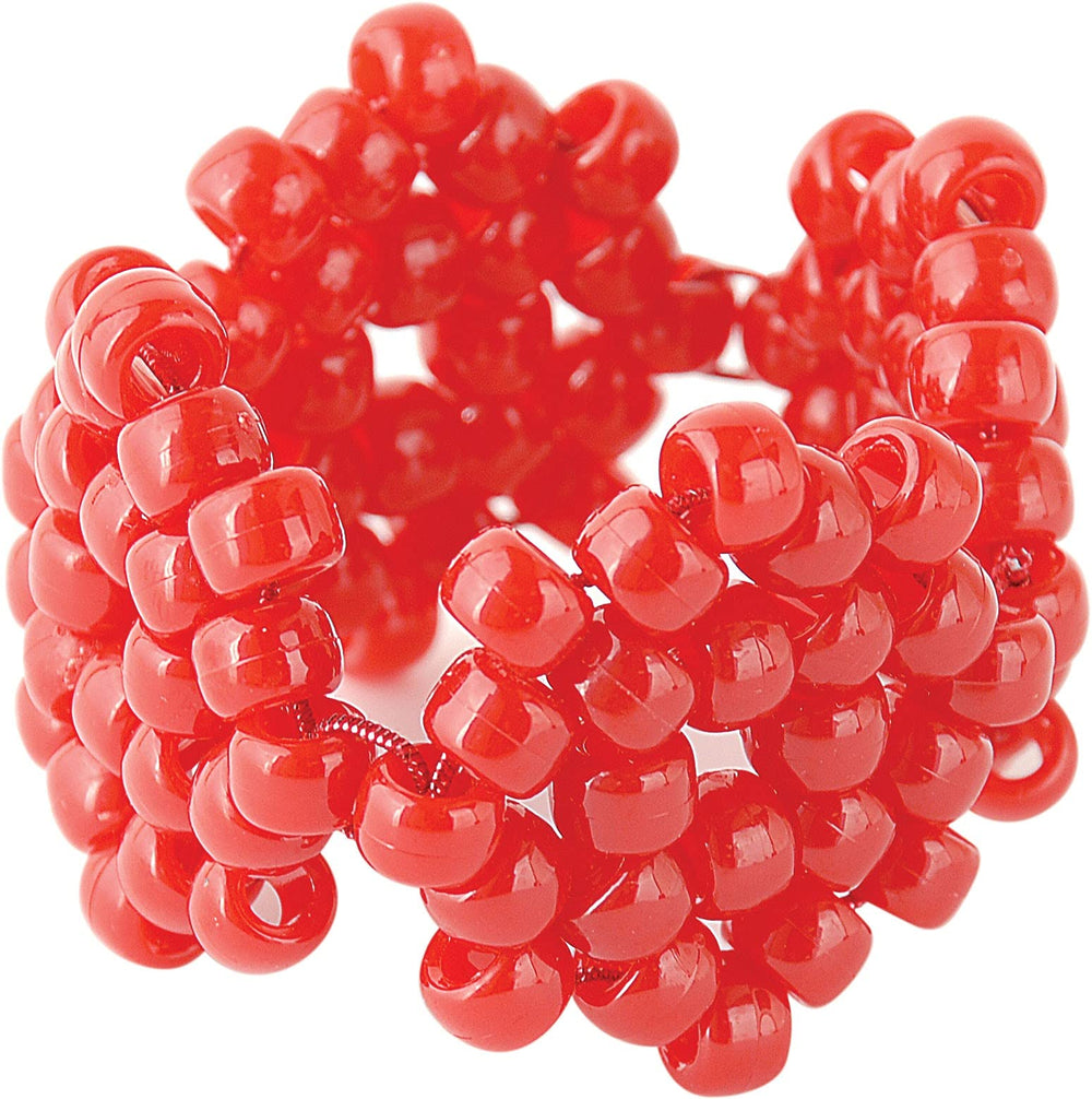 6 by 9mm Barrel Pony Bead, Red, 900-Pieces