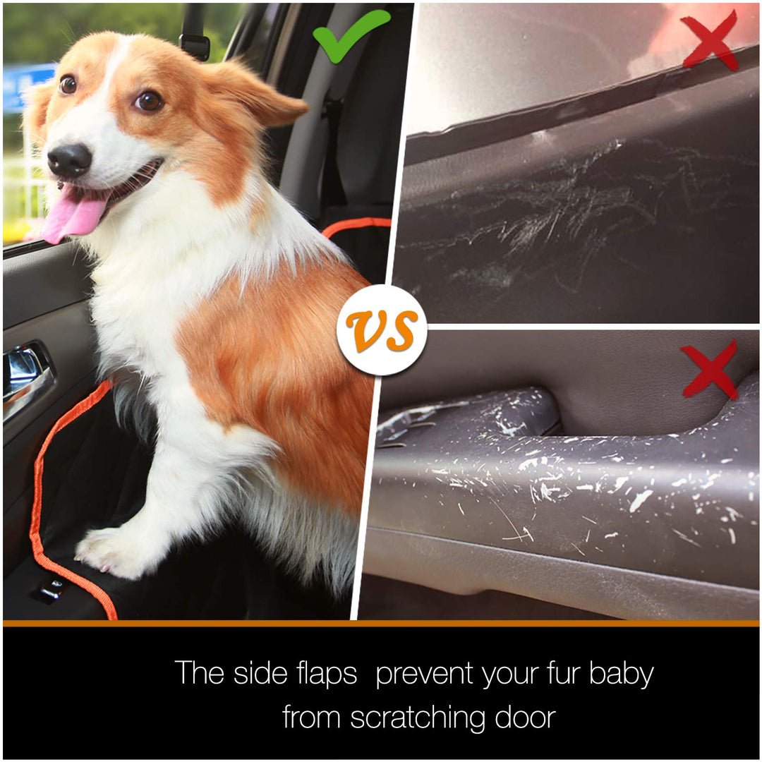 Dog Seat Cover for Back Seat Waterproof Dog Car Hammock Protects Your Vehicle from Scratches, Hair, and Dirt Easy to Install & Clean Oxford Fabric Machine Washable Universal Fit Pet Seat Cover
