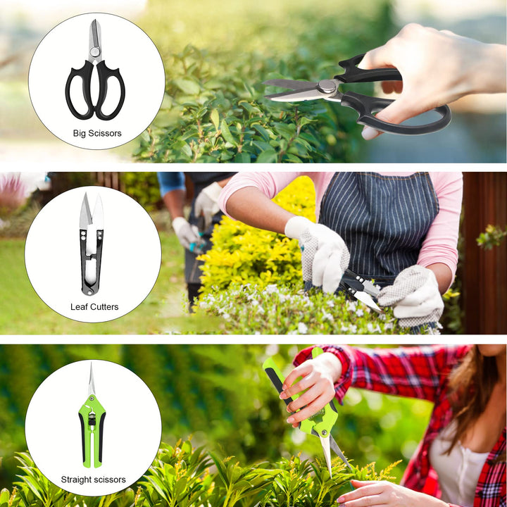 Bonsai Tree Kit, 20 Pcs Gardening Succulent Tools Set, Bonsai Tool Kit Include 262 Feet Bonsai Wire, 29.5x29.5 Plant Repotting Mat, Bonsai Scissors, Pruning Shears, Unique Gift for Indoor Gardening