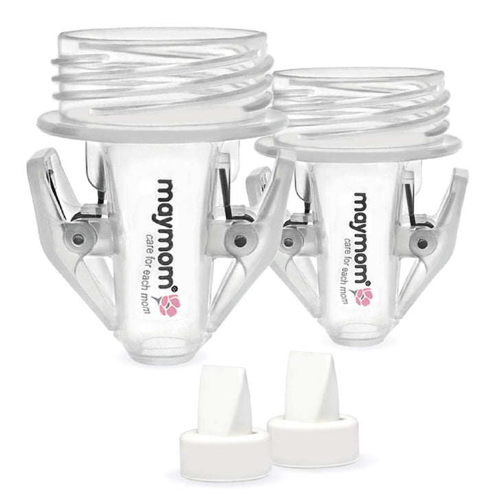 Breastmilk Storage Bag Adapters Compatible with Spectra S1, S2 Pumps ; 2 Duckbill Valves Included; Clear BPA Free Material; Boiling Water OK; Do Not Use Microwave or Steamer Bag to Sanitize