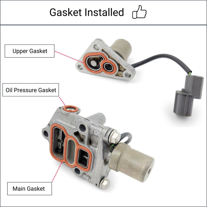 VTEC Solenoid Gasket for Spool Valve - Compatible with Honda Civic 1996 to 2005 Cx Dx Lx Ex Hx Gx (1.6L 1.7L)