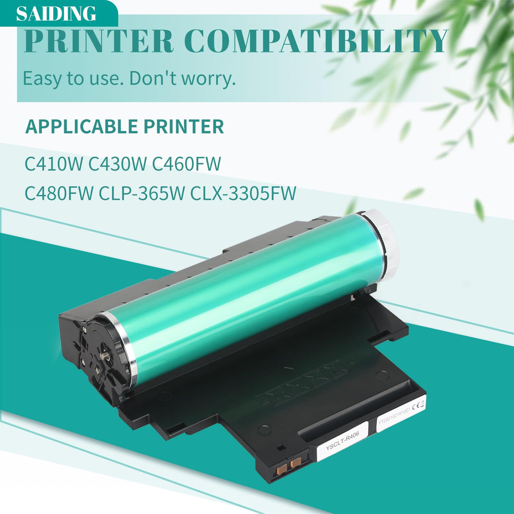 R406 Imaging Unit Replacement for Samsung CLT-R406 CLT R406 Drum Cartridge to Use with Xpress C410W C430W C460FW C480FW CLP-365W CLX-3305FW Printer (1 Pack)