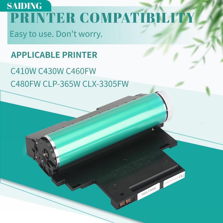 R406 Imaging Unit Replacement for Samsung CLT-R406 CLT R406 Drum Cartridge to Use with Xpress C410W C430W C460FW C480FW CLP-365W CLX-3305FW Printer (1 Pack)