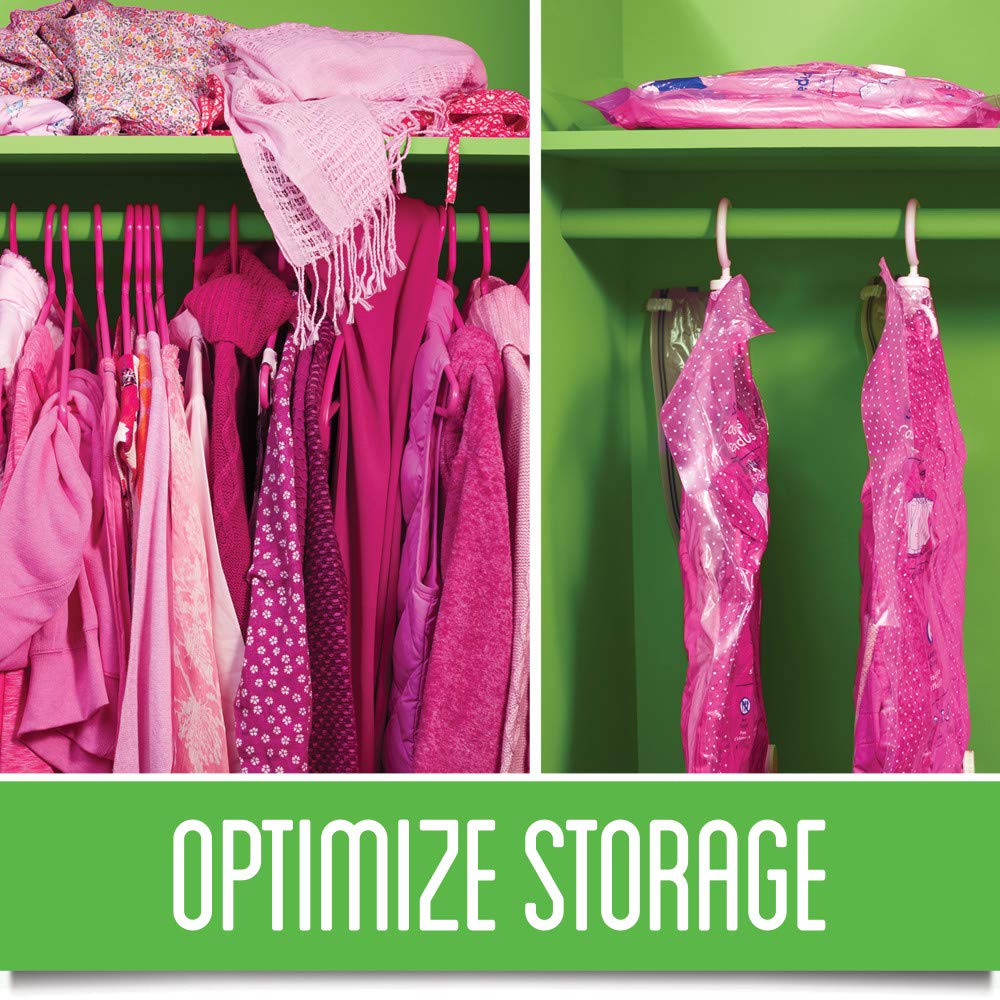 Hanging Space Bag Clothes Vacuum Sealer Storage Bags for Home and Closet Organization, 1 Bag Total