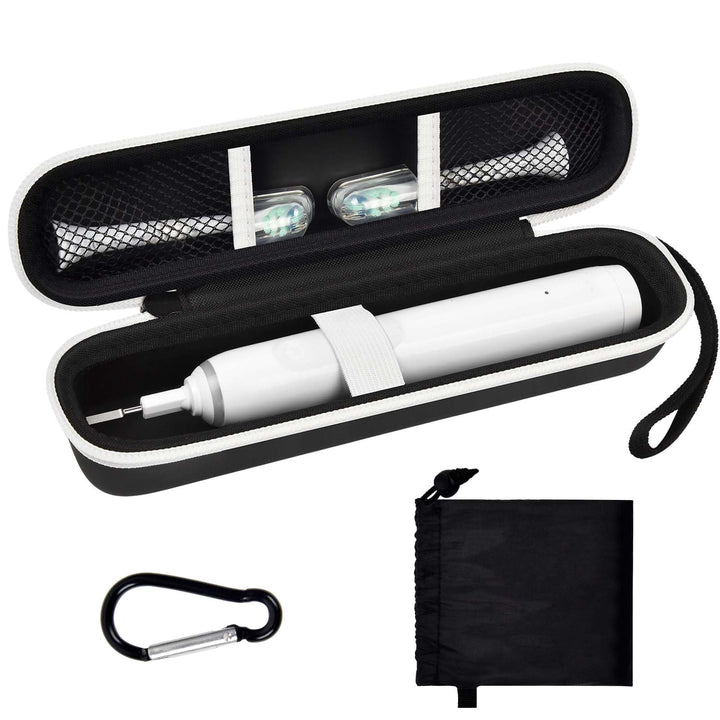 Travel Case Compatible with Oral-B Pro 1000 2000 3000 3500 CrossAction/ Smart 1500 Electric Toothbrush, Power Rechargeable Tooth Brushes Storage Holder Cover Bag for Brush Head, Charger(Box Only)