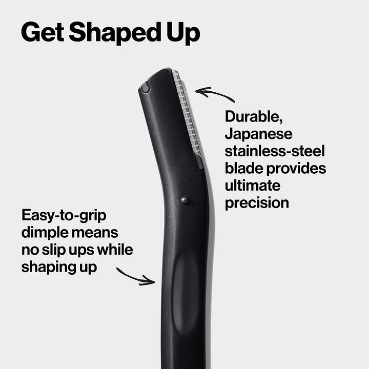 Revlon Precision Eyebrow Shaper, Reusuable, Easy to Remove Unwanted Hairs, Japanese Steel with Protective Shield