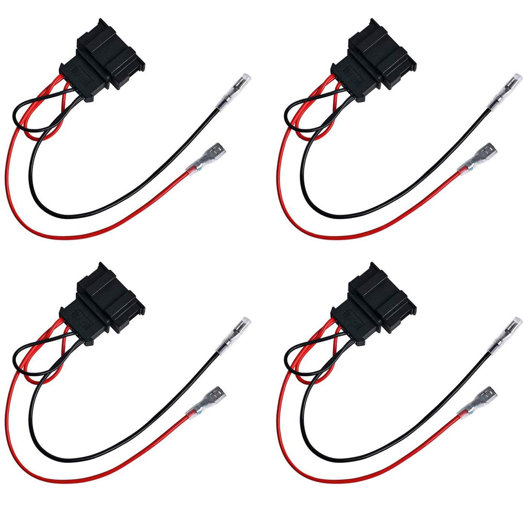 2 Pairs (4 Pack) Speaker Wiring Harness Wire Cable for VW Passat Seat Golf Polo Speakers Adapter Connector Adaptor Plug