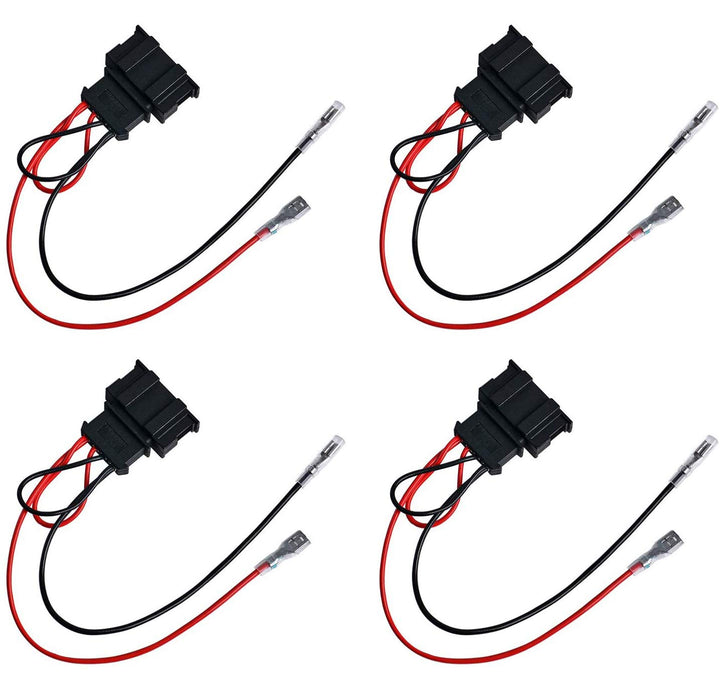2 Pairs (4 Pack) Speaker Wiring Harness Wire Cable for VW Passat Seat Golf Polo Speakers Adapter Connector Adaptor Plug