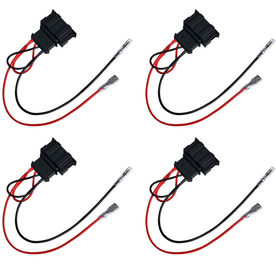2 Pairs (4 Pack) Speaker Wiring Harness Wire Cable for VW Passat Seat Golf Polo Speakers Adapter Connector Adaptor Plug