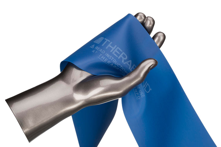 THERABAND Professional Latex Resistance Bands For Rehabilitation, Portable Fitness and Workout, Home Exercise, 5 Foot, Blue, Extra Heavy, Level 5, Individual Package