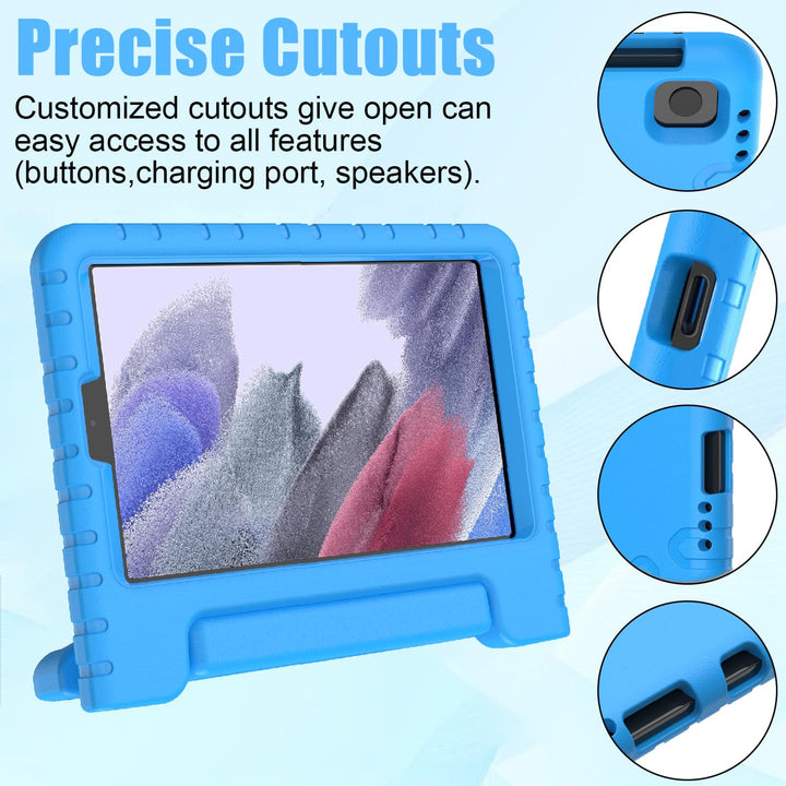 Kids Case for Samsung Galaxy Tab A7 Lite 8.7 2021 & Galaxy Tab A9 8.7 Inch 2023 - with Screen Protector, Shockproof Lightweight Samsung Galaxy Tab A9/A7 Lite 8.7 Case, Blue
