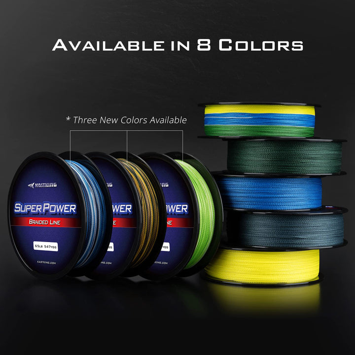 Superpower Braided Fishing Line,Low-Vis Gray,40 LB,547 Yds