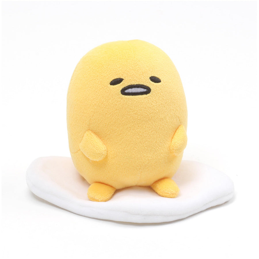 Sanrio Gudetama The Lazy Egg Plush, Gudetama Sitting Pose, Stuffed Animal for Ages 1 and Up, 4.25”
