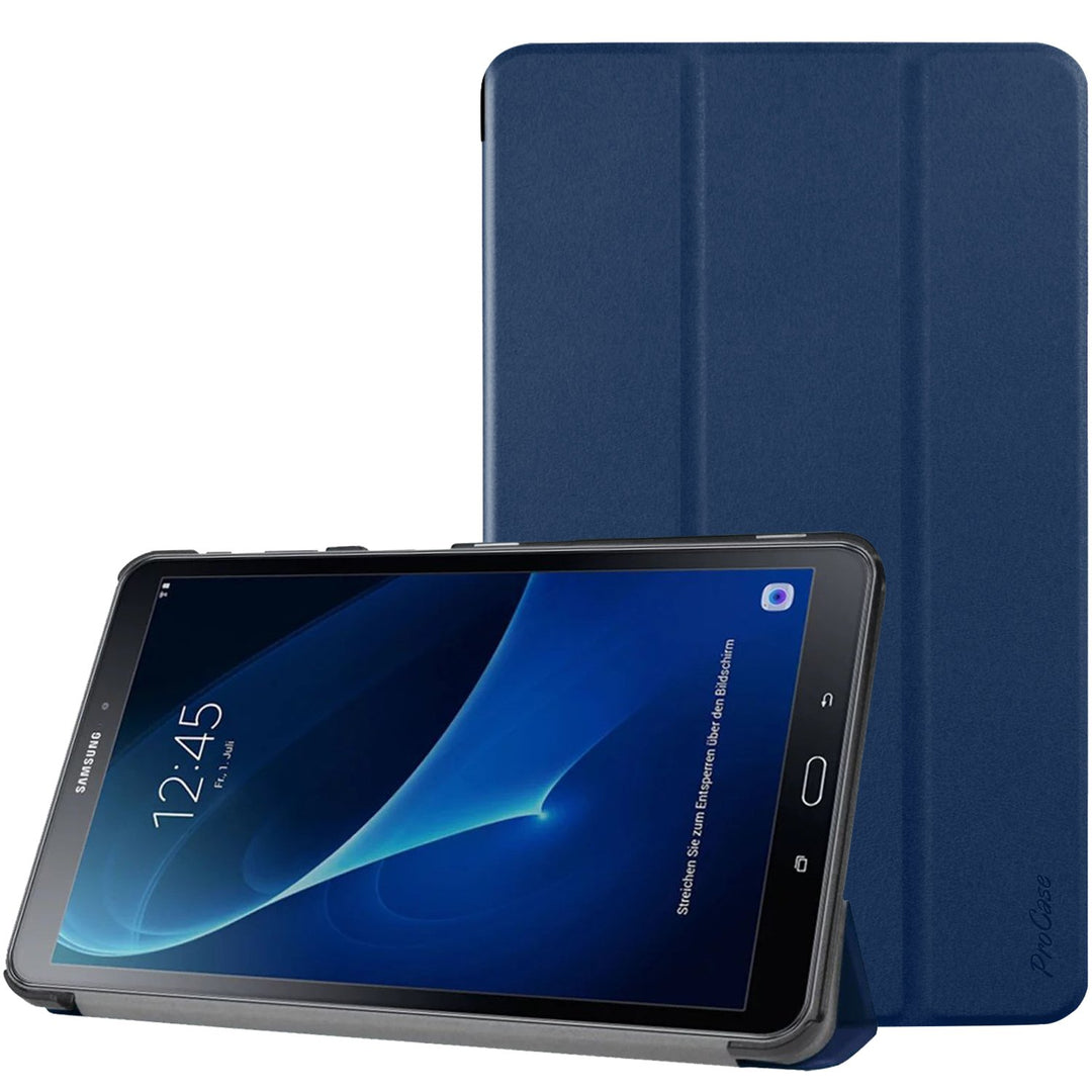 Slim Case for Galaxy Tab A 10.1 2016 SM-T580 T585 T587, Smart Cover Stand Folio Case for Galaxy Tab A 10.1 Inch Tablet -Navy