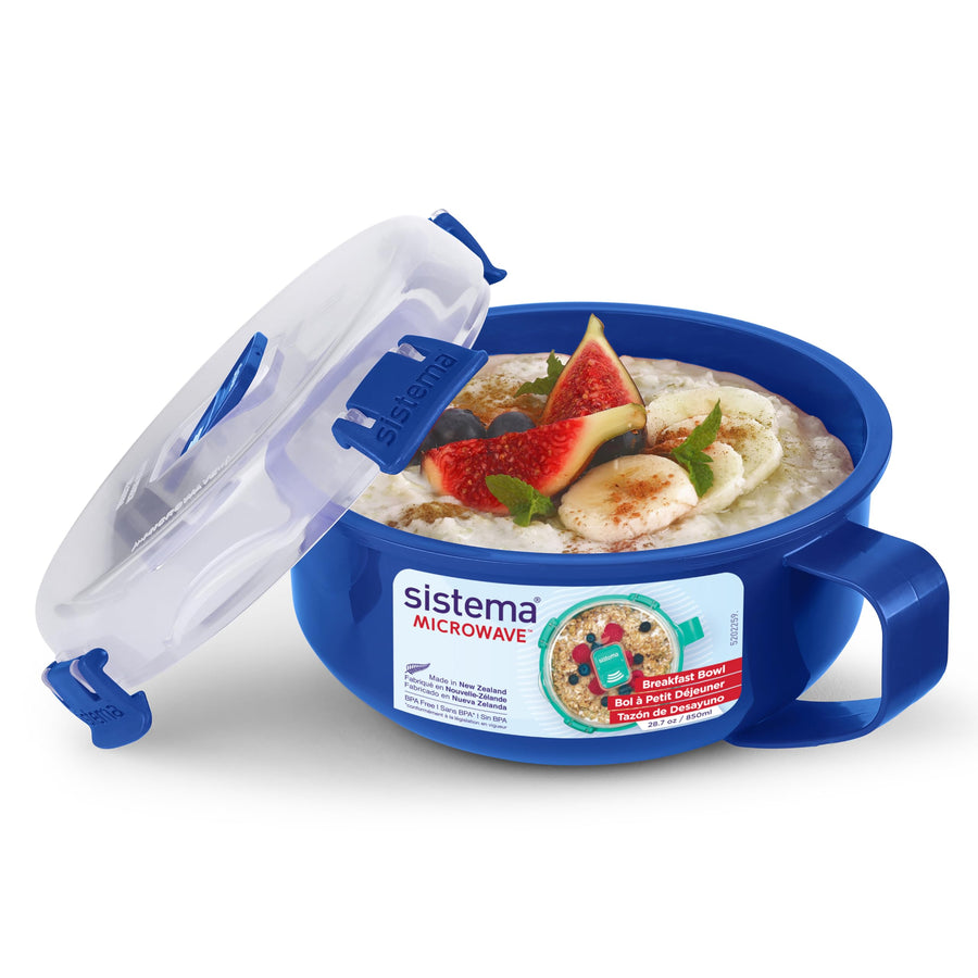 Microwave Breakfast Bowl, 850ml, Colors May Vary